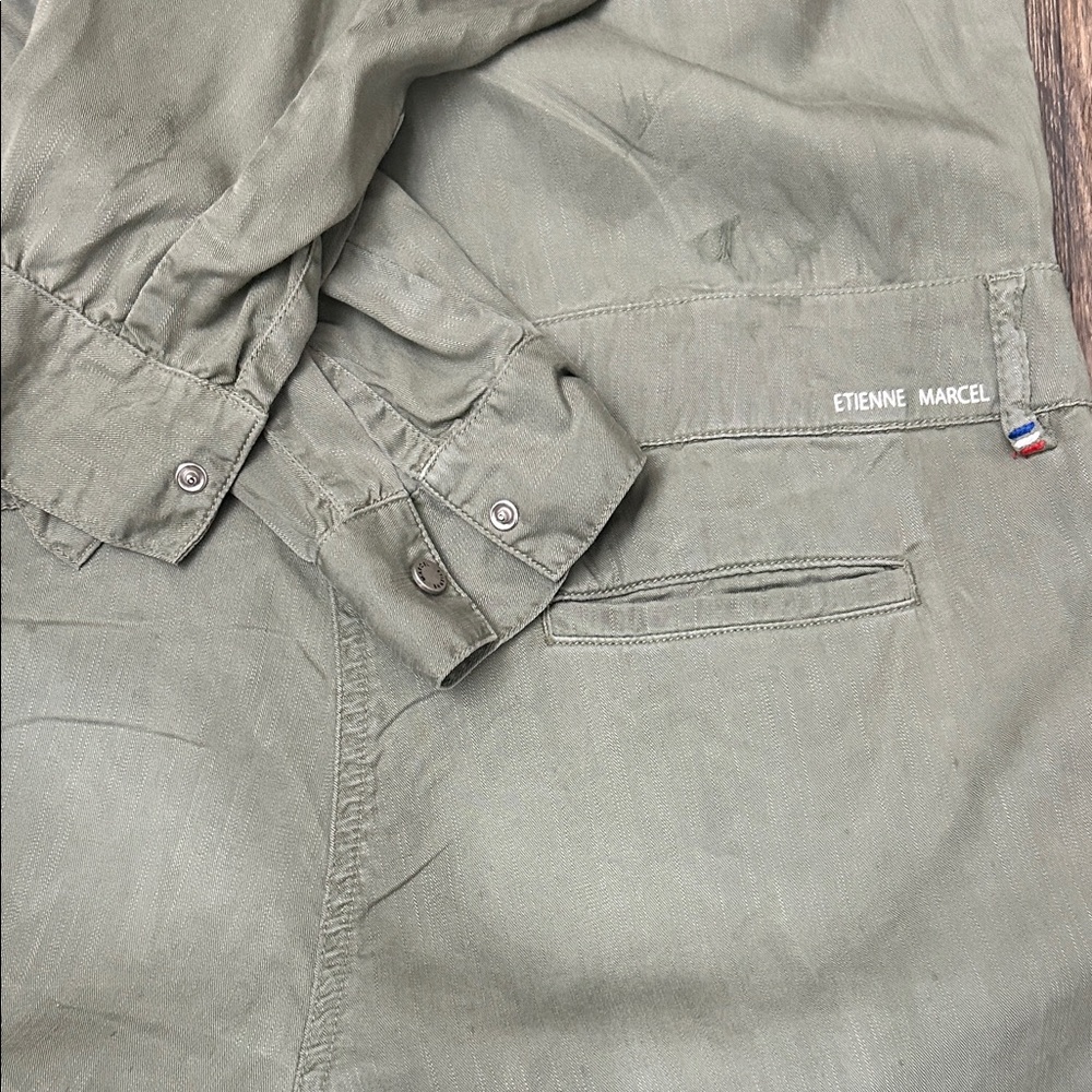 Etienne Marcel | M | Olive Green Women's Jumpsuit - Picture 8 of 11